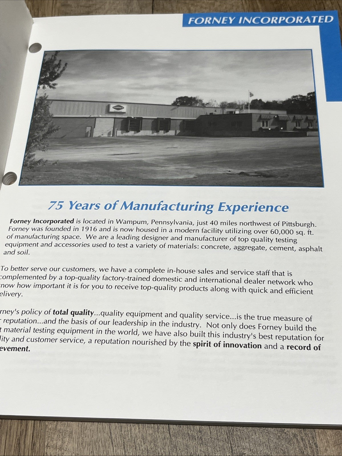 Forney Testing Apparatus and Supplies Catalog 1986