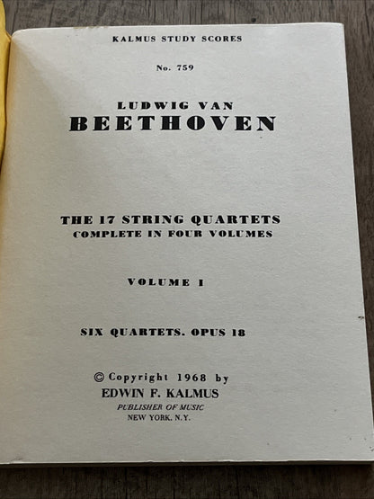 Ludwig van Beethoven: The 17 String Quartets Complete in Four Volumes, Volume I