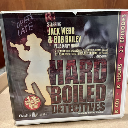 New Hard-Boiled Detectives Radio Spirits Staff 10 CD Old-Time Radio Mystery 