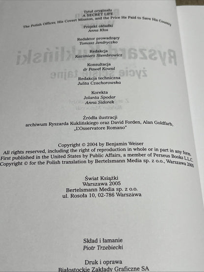 Ryszard Kukliński: życie ściśle tajne Benjamin Weiser