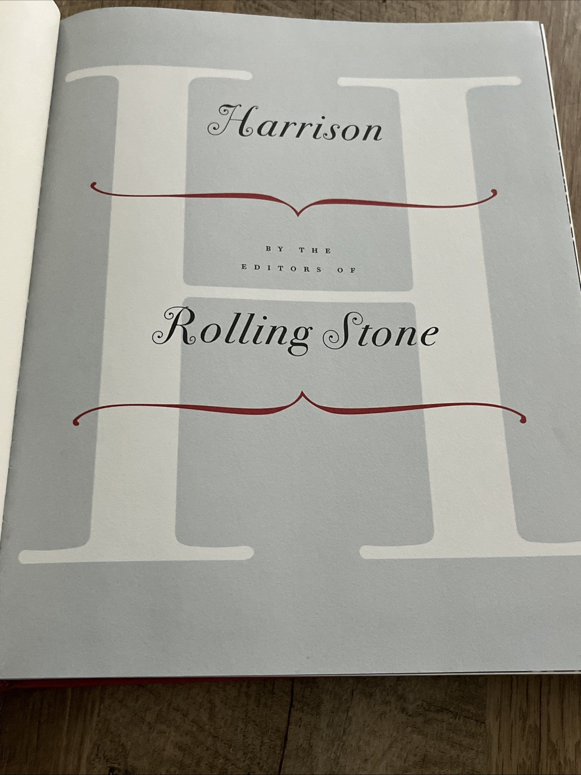Harrison by Editors Of Rolling Stone by Olivia Harrison (2002, Hardcover)