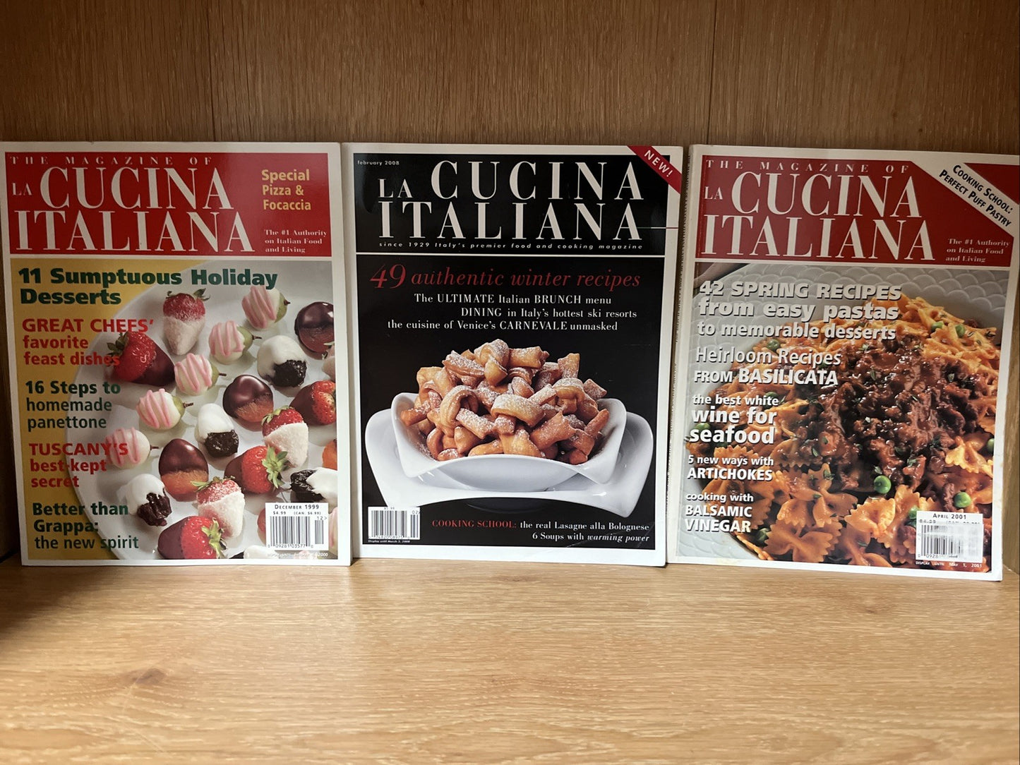La Cucina Italiana + Gourmet Magazine Lot 4 Issues From 2000 2001 2008