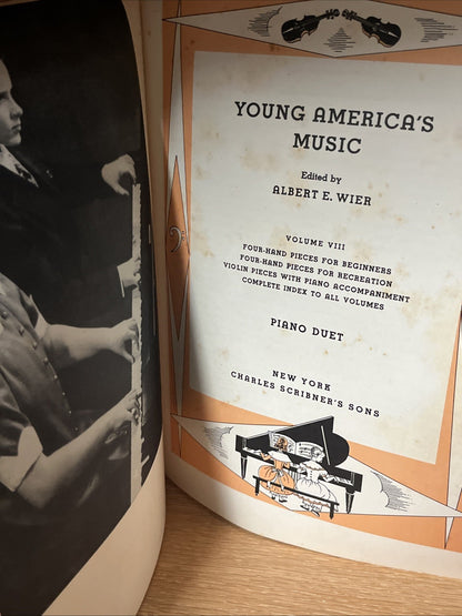 Young America's Music Vol II & V III Lot 2 Music Book Albert E Weir 1950