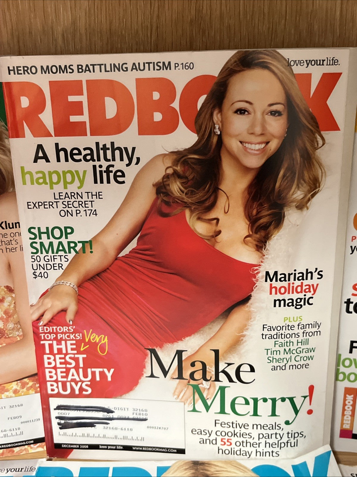 REDBOOK MAGAZINE Love Your Life Lot of 7 2007 - 2009 Mariah, Heidi, Trisha