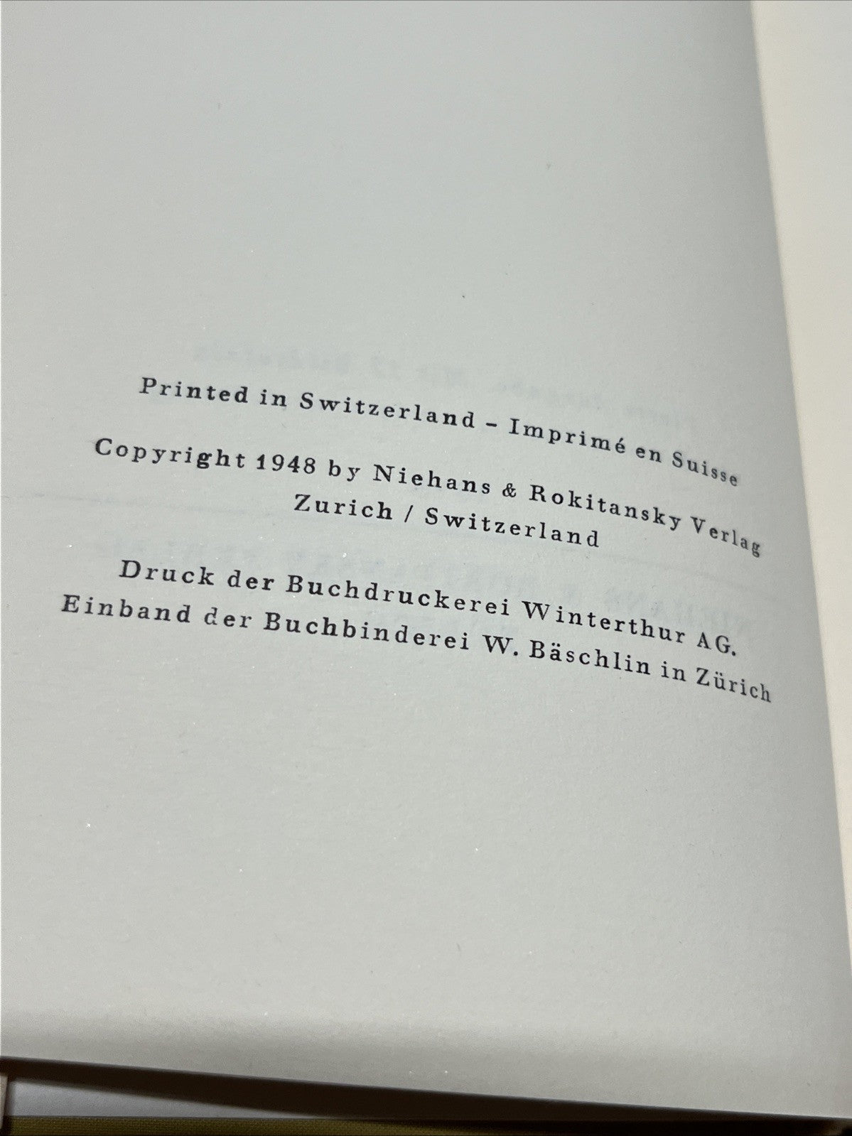 Rainer Maria Rilke Katharina Kippenberg Ein Beitrag. 1st Edition 1948