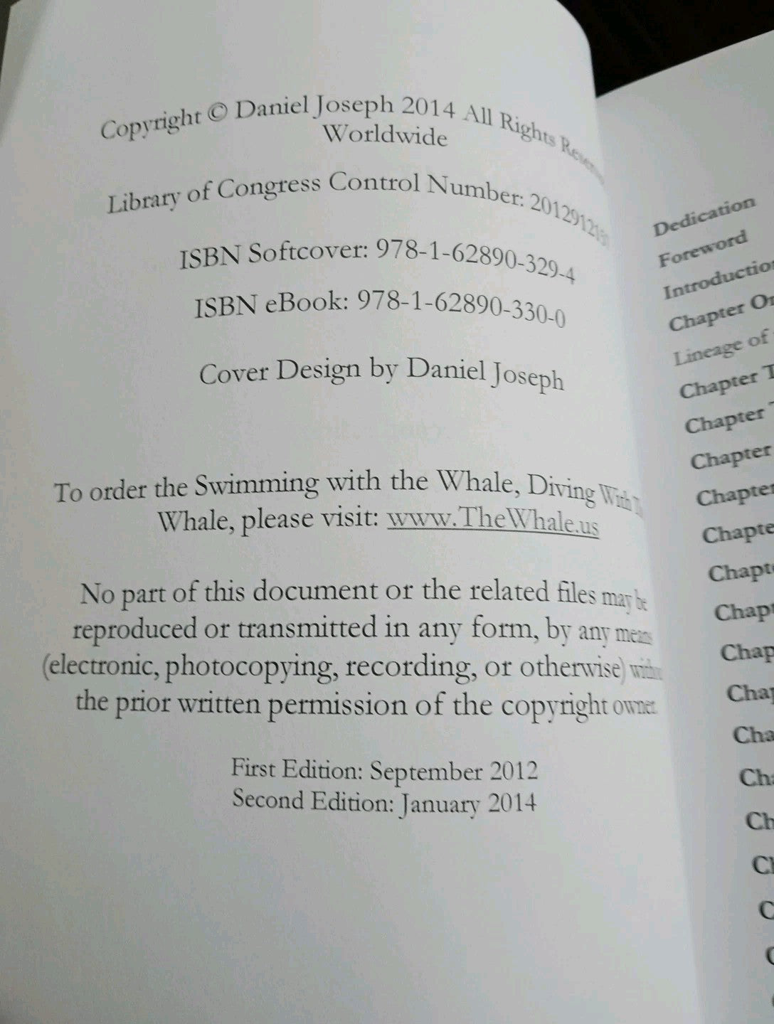 Swimming with the Whale: The Miracles, Wonders  Healings of Daskalo - **MINT**