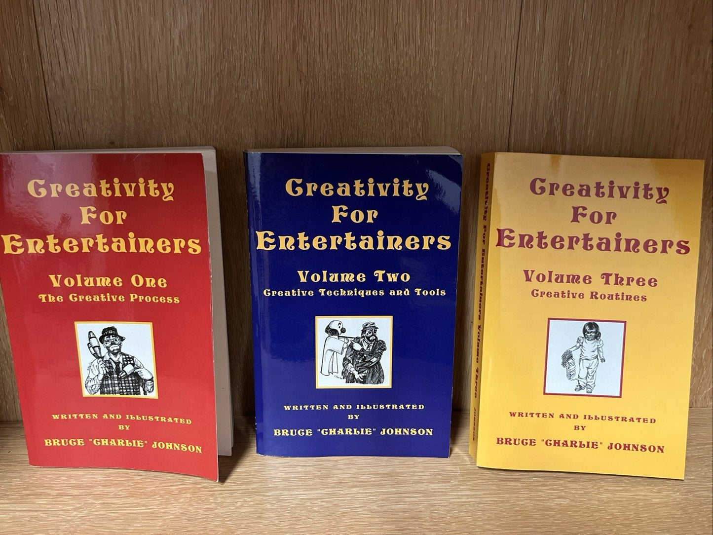 Creativity For Entertainers Volume 1–3 by Bruce Charlie Johnson Signed Copy