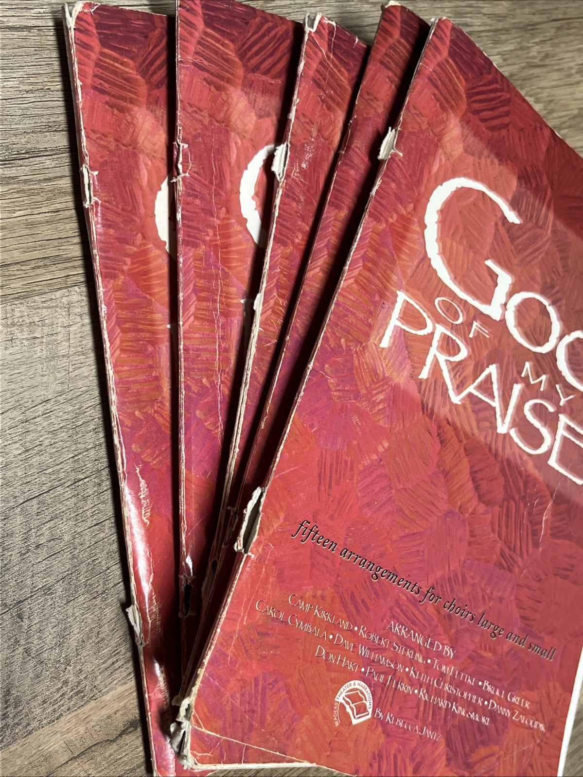 Lot Of 5 God Of My Praise Word Music Songbook Choral Collection Camp Kirkland