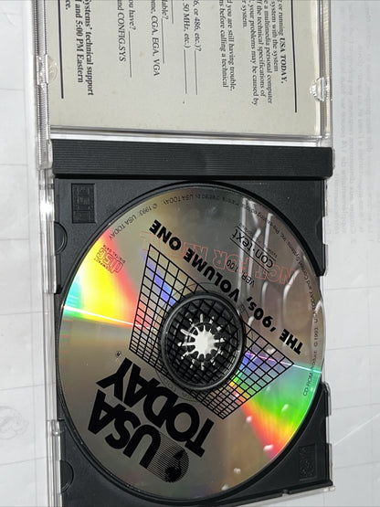USA Today The '90s Volume 1 - CD ROM Multimedia Time Capsule Of News 1993
