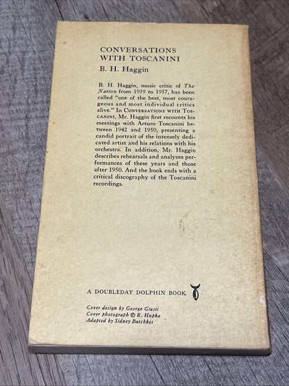 Conversations with Toscaniniby B.H. Haggin