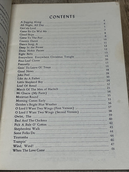 Songbook Sing High Sing Low 1946 Mary Alison Sanders For Singers From 7 To 17th