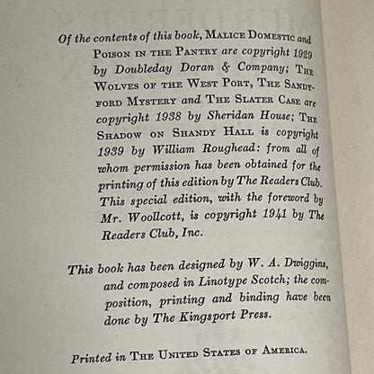 The Murderer’s  Companion By William Roughead Vintage HC/DJ The Reader’s Club