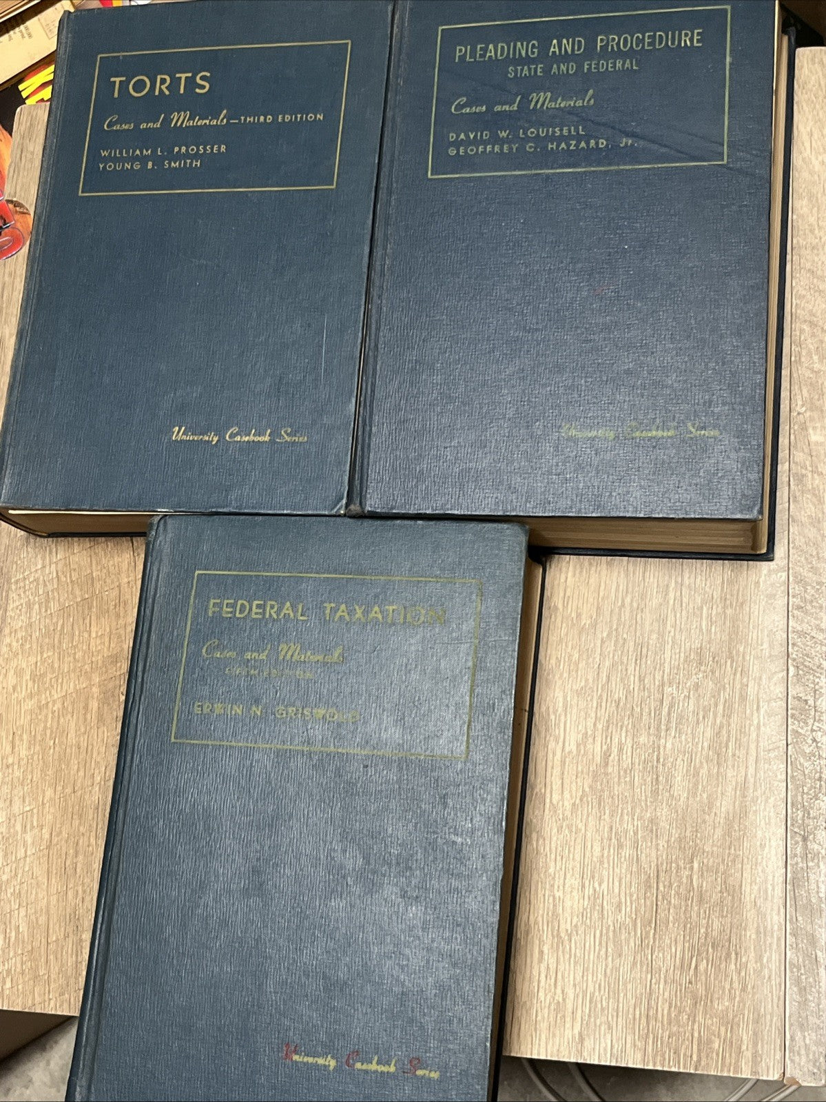 Cases & Materials On Torts, Cases On Federal Taxation, Pleading & Procedure SF