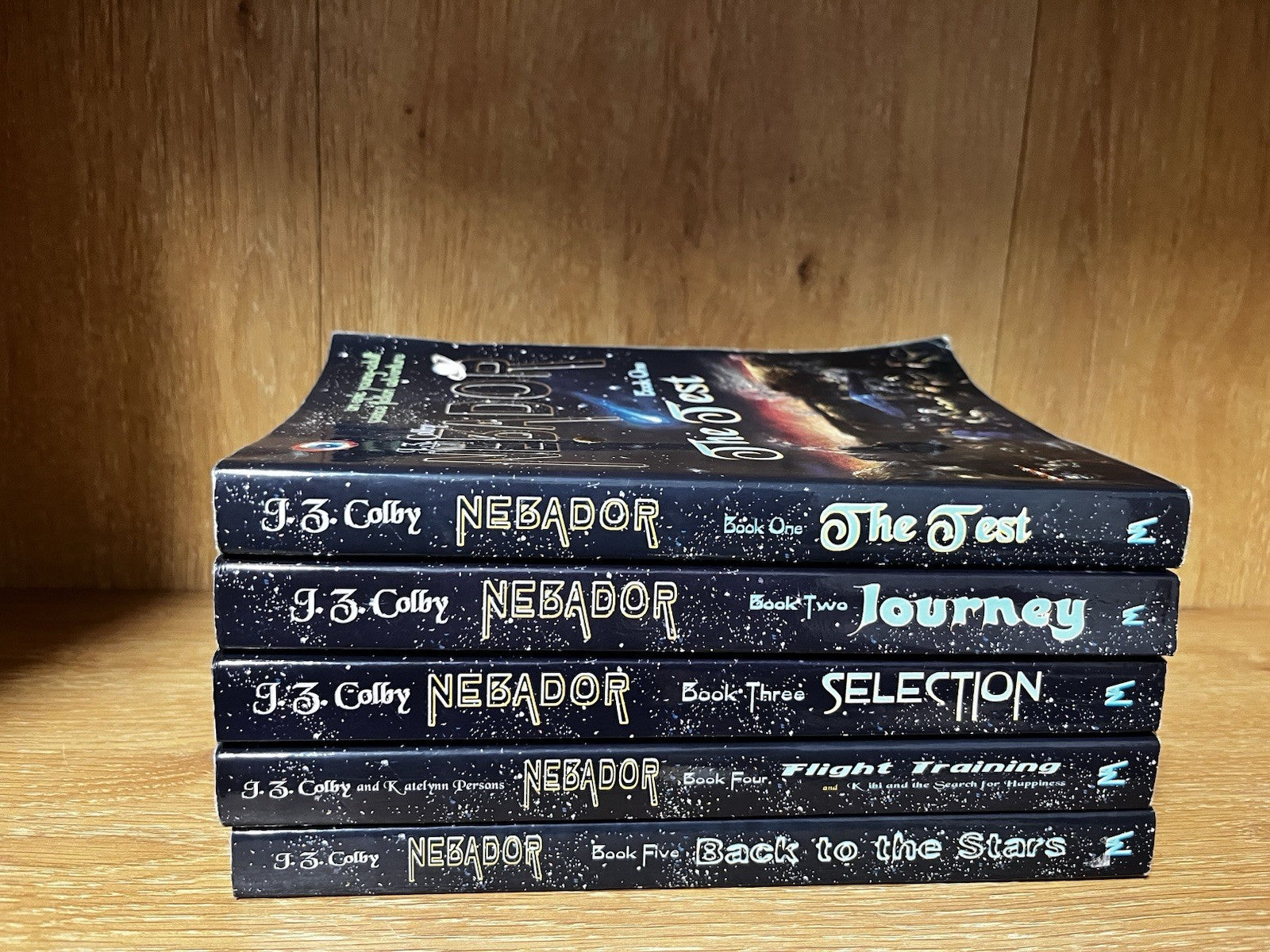 Nebador Books 1 - 5 By J.Z. Colby The Test, Journey, Selection.. SIGNED COPY