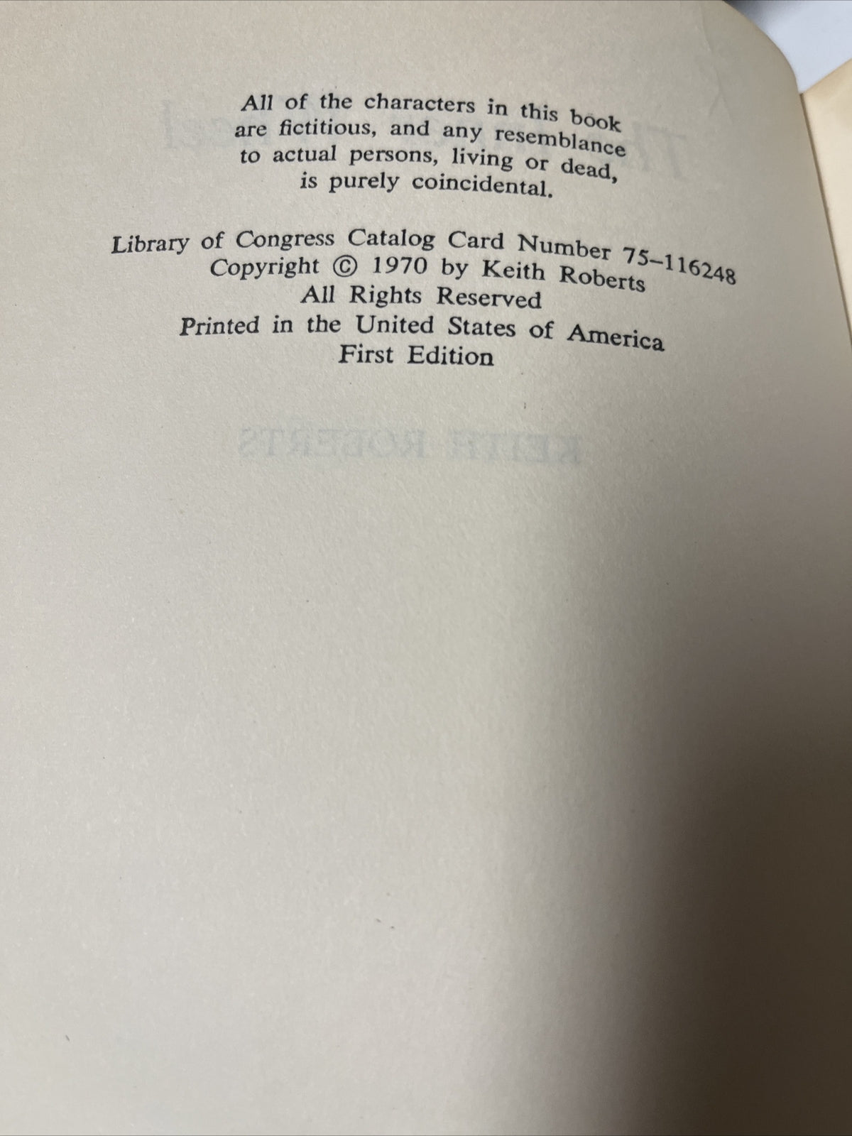 Keith Roberts - THE INNER WHEEL, Doubleday 1970 First Edition, HC/DJ Ex-Lib.
