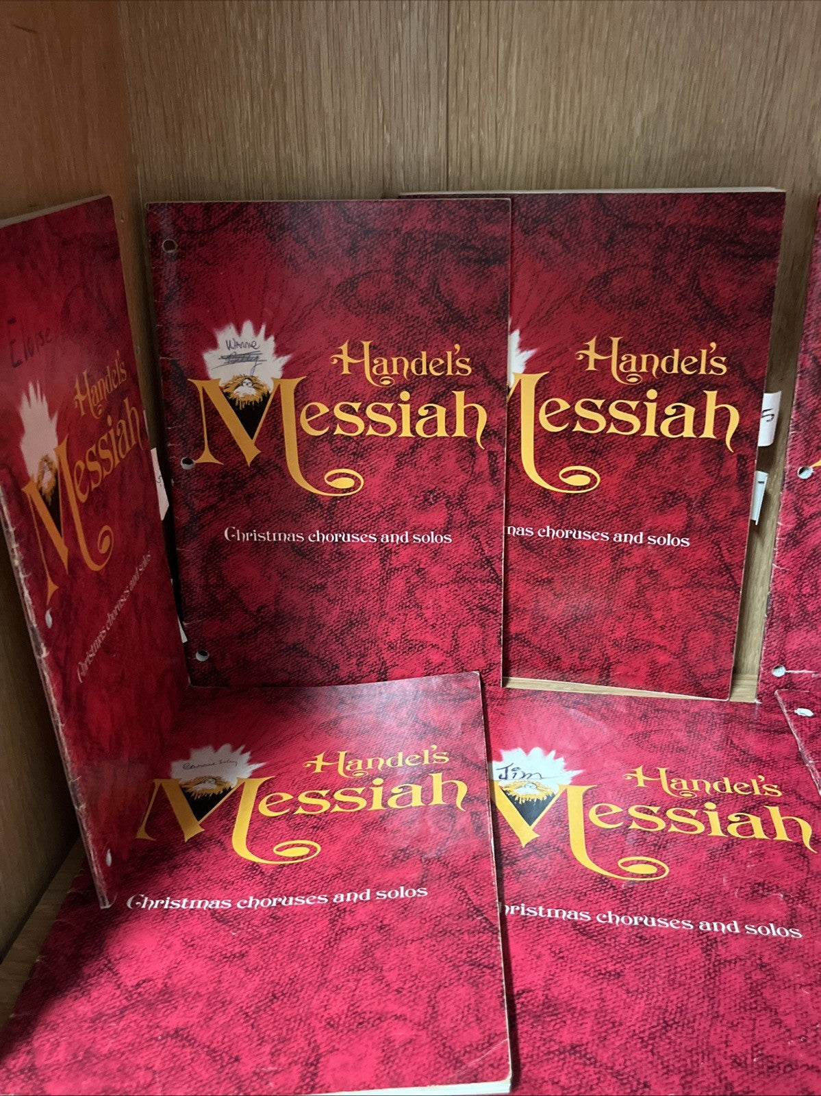The Messiah The Christmas Choruses & Solos Lot of 10 Vocal Piano Score Handel