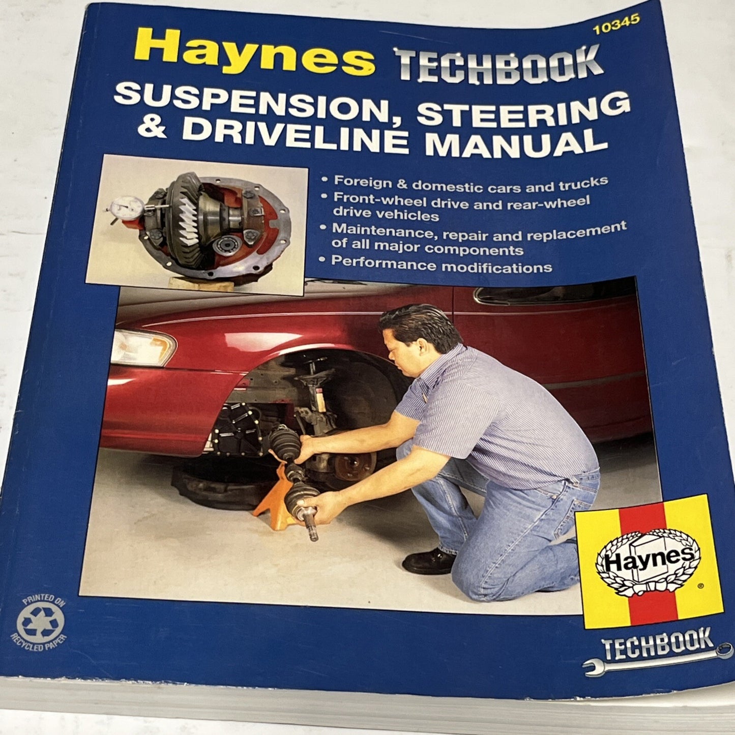 Haynes Techbook Suspension, Steering & Driveline Manual #10345 Foreign/Domestic