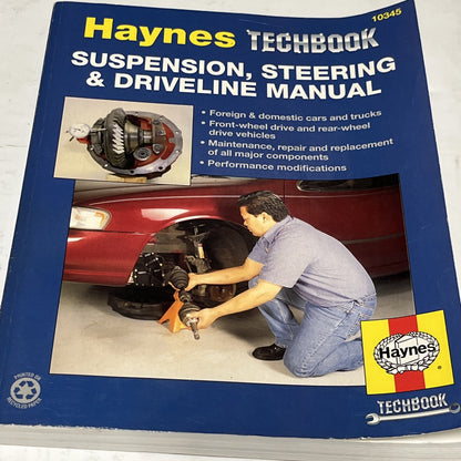 Haynes Techbook Suspension, Steering & Driveline Manual #10345 Foreign/Domestic
