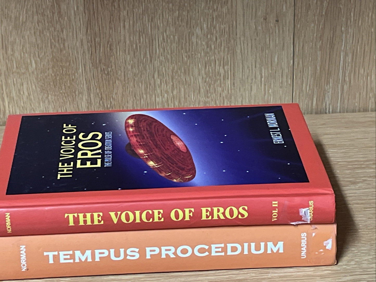 Ernest L Norman Set 2 Book Lot Tempus Invictus Voice of Orion Voice of Venus