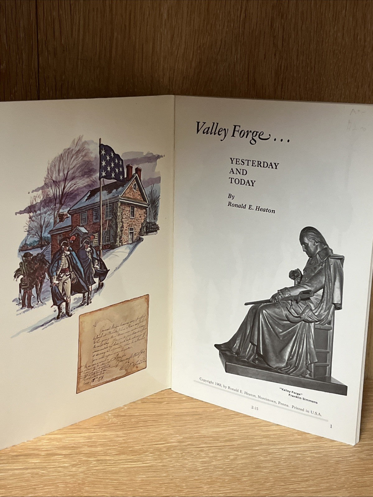 Valley Forge Yesterday and Today, Ronald E. Heaton, 1968, American Revolution