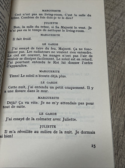 Lonesco Le Roi Se Meurt Eugene Lonesco De l’Academie Francaise