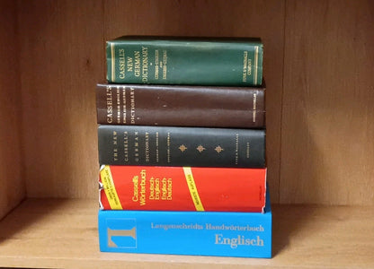 Lot of 5 Vintage German To English , English German Cassell's Dictionaries 
