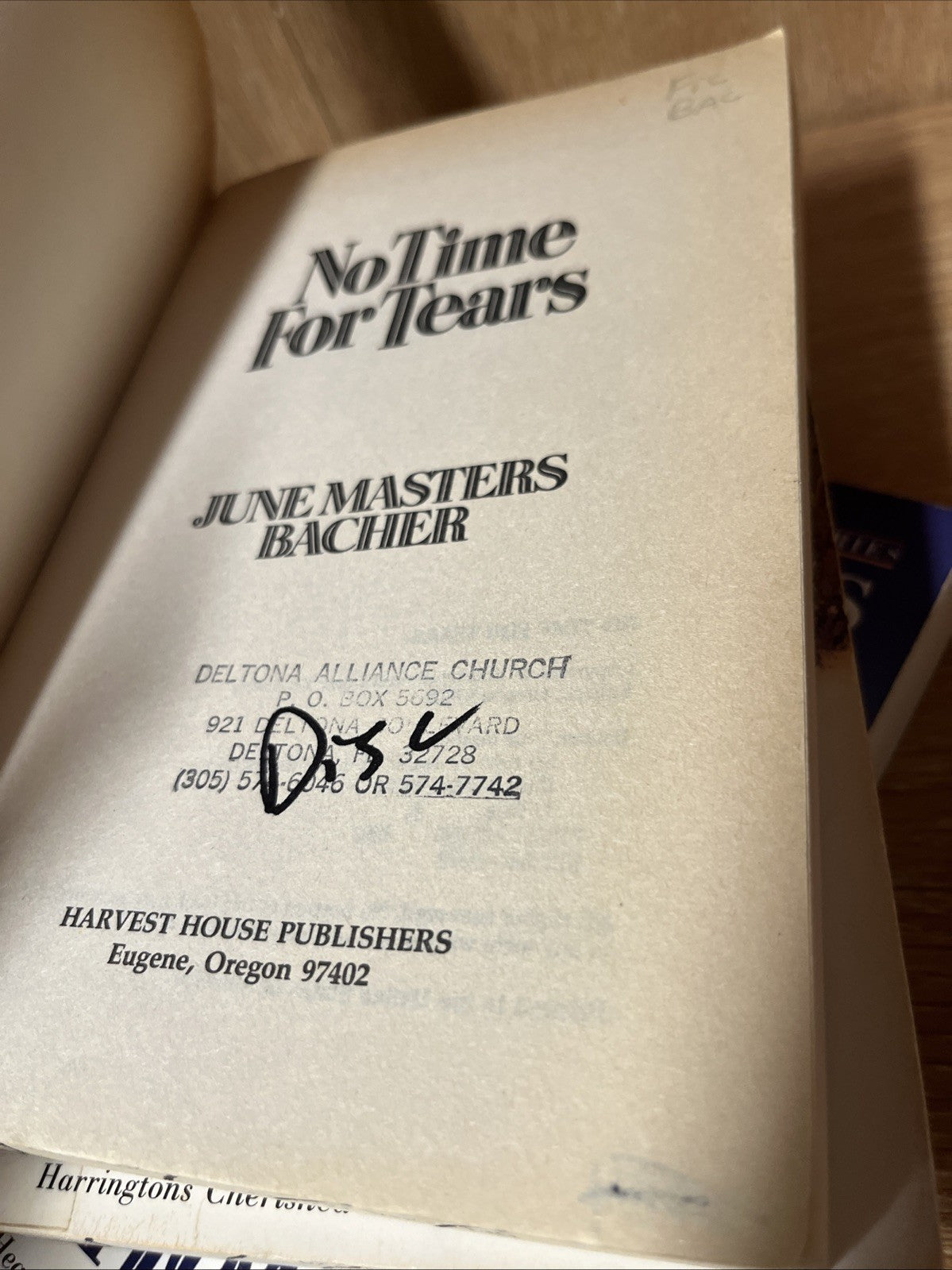 June Masters Bacher Book Lot Of 4 Where Lies Our Hope, No Time For Tears..