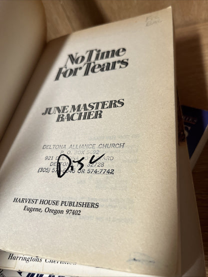 June Masters Bacher Book Lot Of 4 Where Lies Our Hope, No Time For Tears..