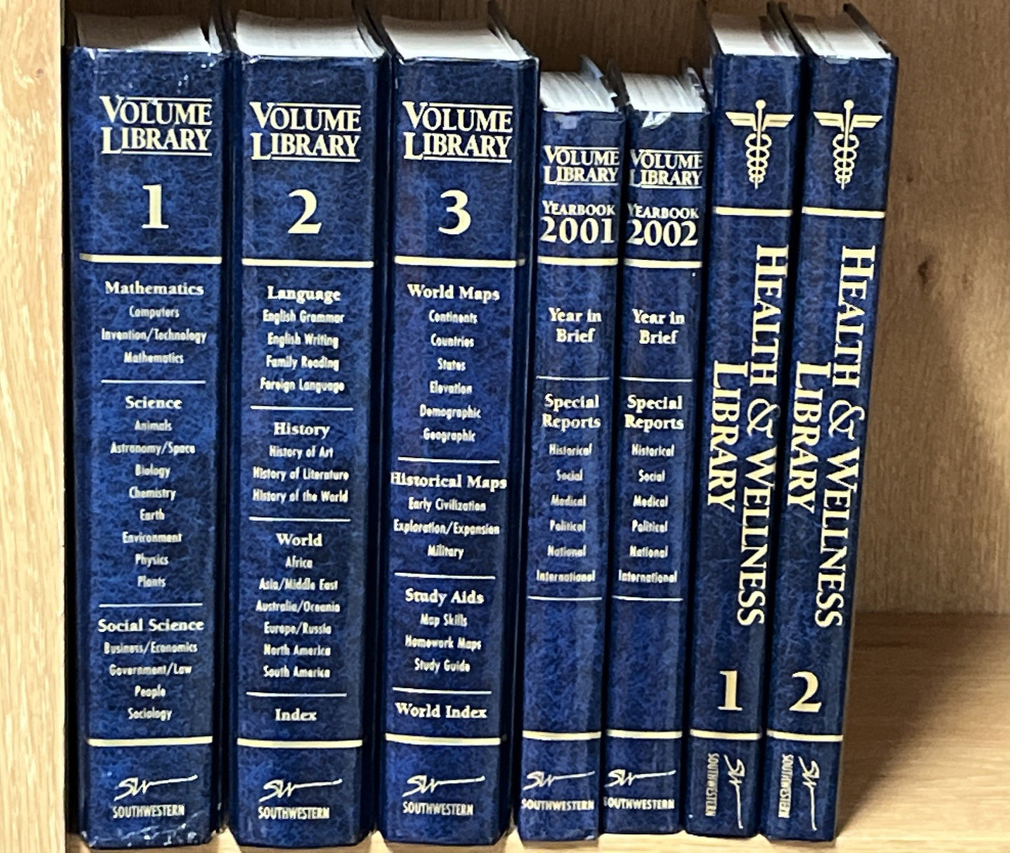 Volume Library Vol. 1 -3 plus Year Books 01/02 and Health & Wellness Library 1-2
