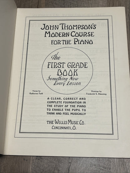 John Thompson's Modern Course for the Piano : First Grade Book 1936 Vintage