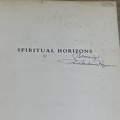 Paul Lambourne Higgins Spiritual Horizons Signed Copy RARE BOOK 1973
