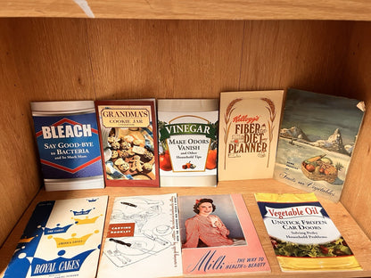 Vintage Lot Of 18 Recipe Booklets Pamphlets Advertising Cookbooks + DIY Recipe