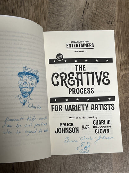The Creative Process for Variety Artists Vol 1 SIGNED Bruce Charlie Johnson