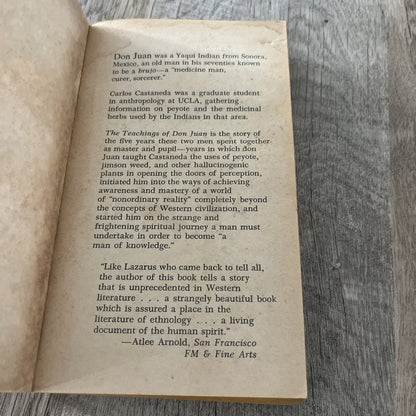 The Teachings of Don juan A Yaqui Way of Knowledge Carlos Castaneda 1971