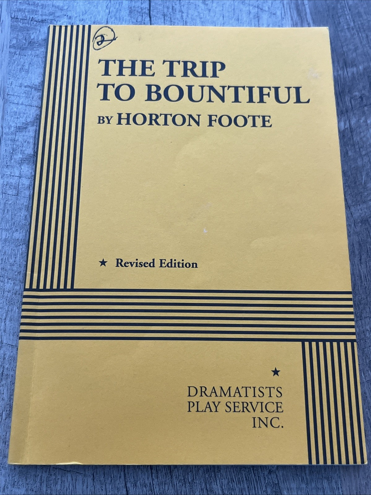 The Trip to Bountiful, Horton Foote, softcover. Dramatist play services 2007