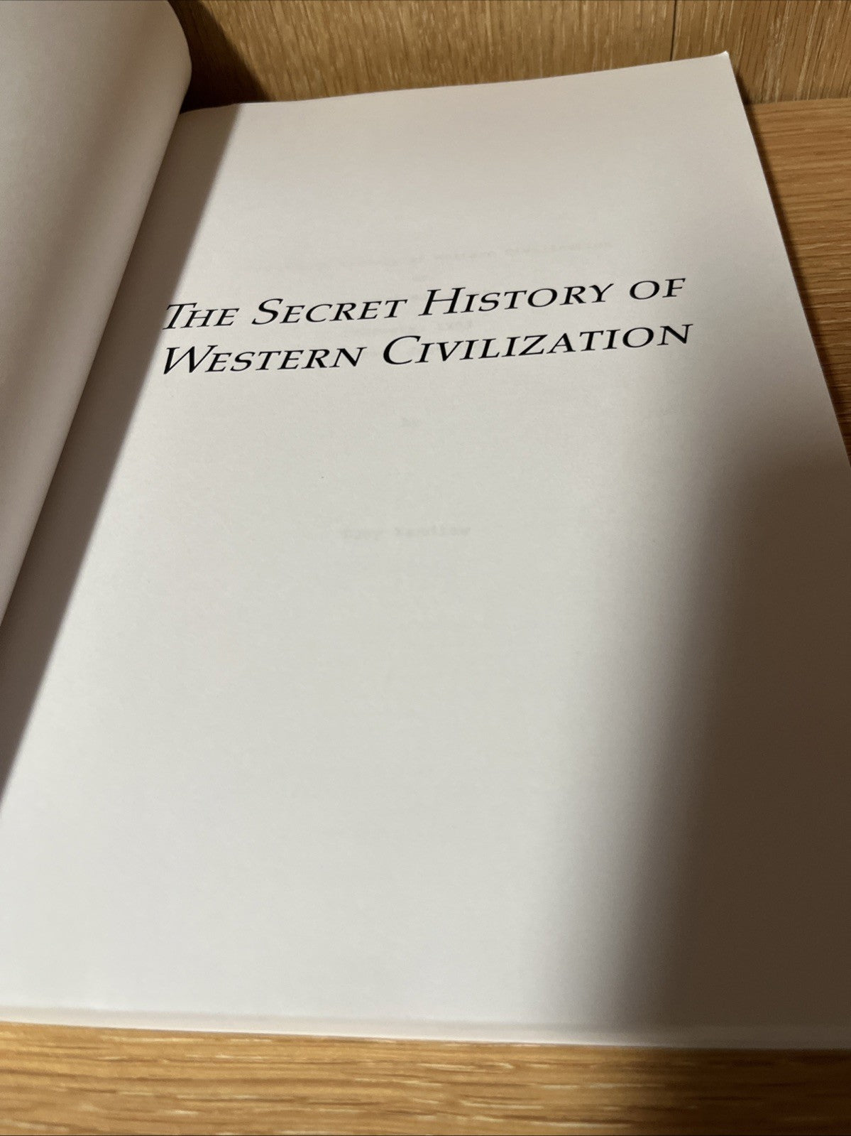 The Secret History of Western Civilization by Tony Kandiew (English) Paperback B
