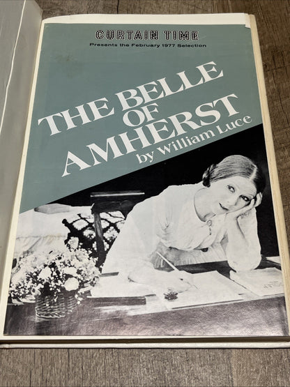 Belle of Amherst A Play Based on the Life of Emily Dickinson by William Luce 1st