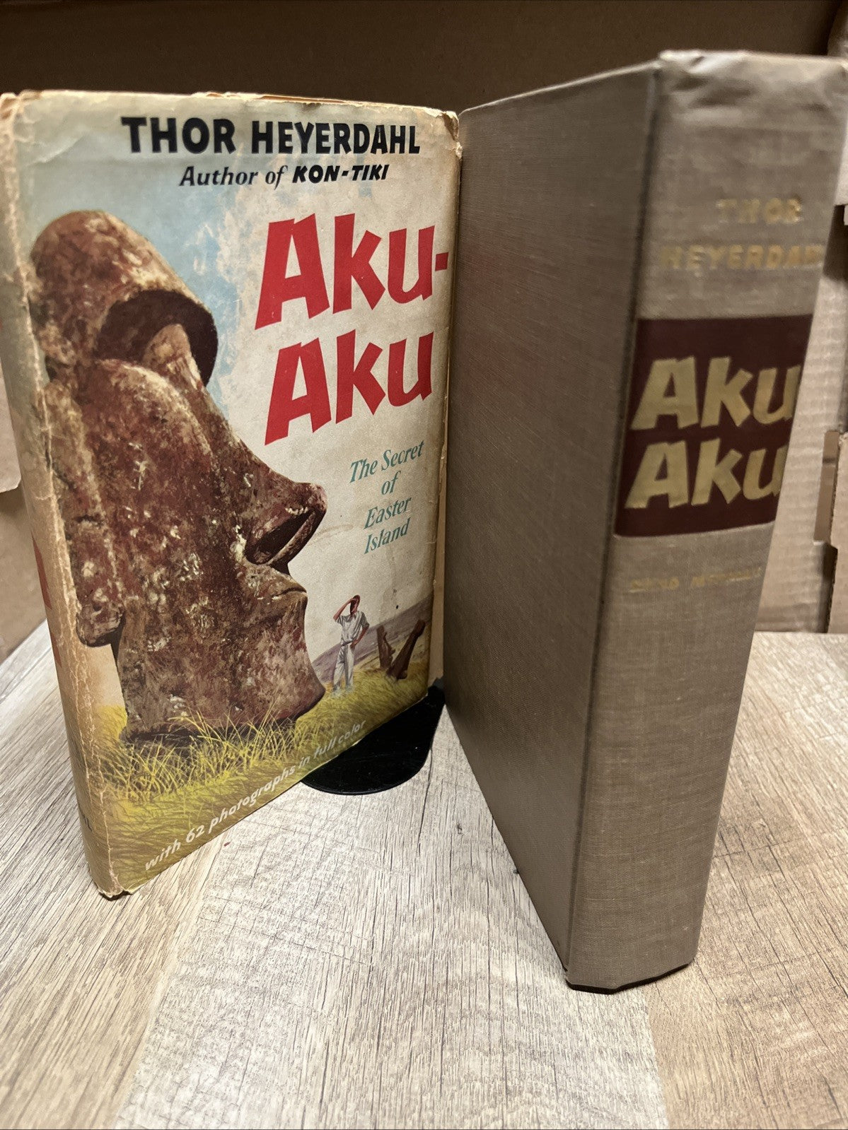 Thor Heyerdahl Aku-Aku First/1st Editions 1958