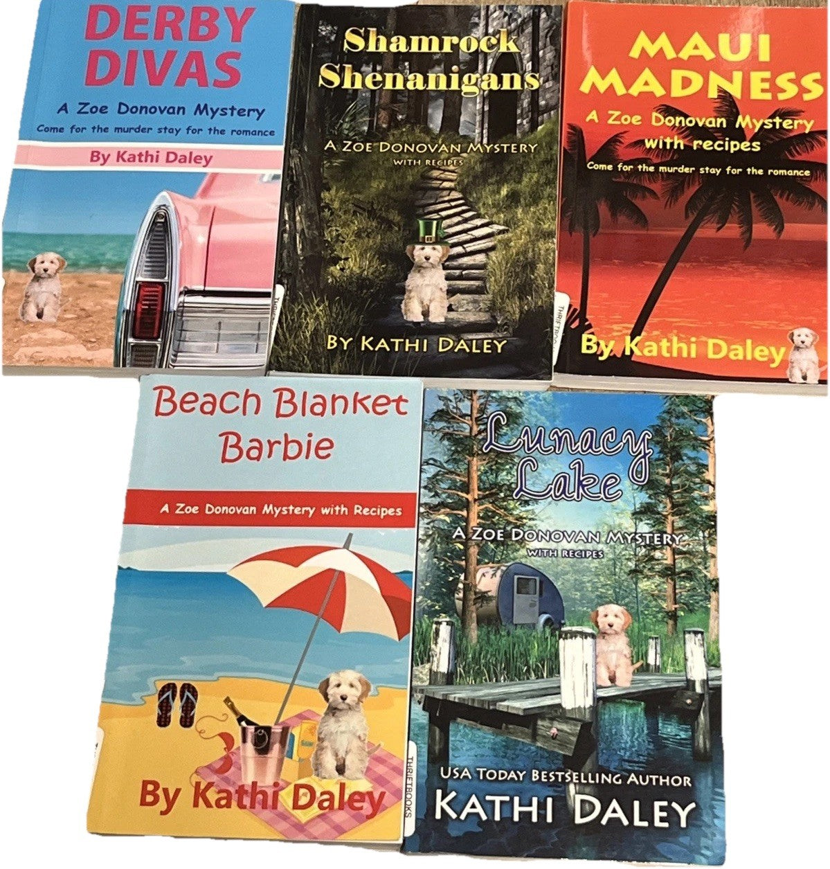 Kathi Daley lot of 5, A Zoe Donovan Mystery