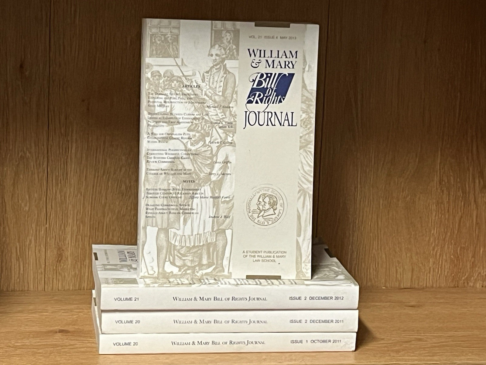 William & Mary Bill of Rights Journal Volume 21, Issue 2 & 4, Vol. 20 Issue 1 &2