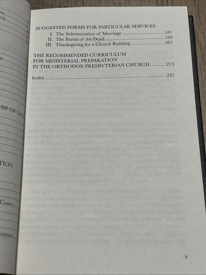 Book of Church Order Of The Orthodox Presbyterian Church 2015 Edition