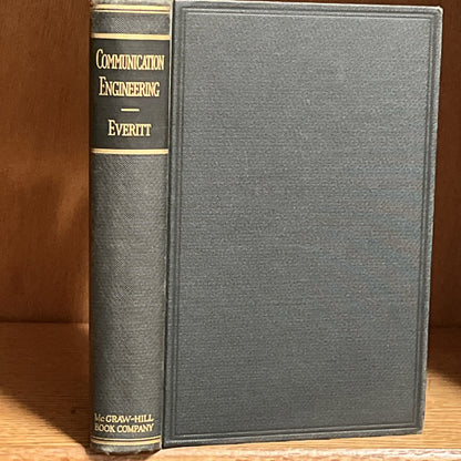 Communication Engineering by William Littell Everitt 2nd Ed, 1937 Radio,Networks