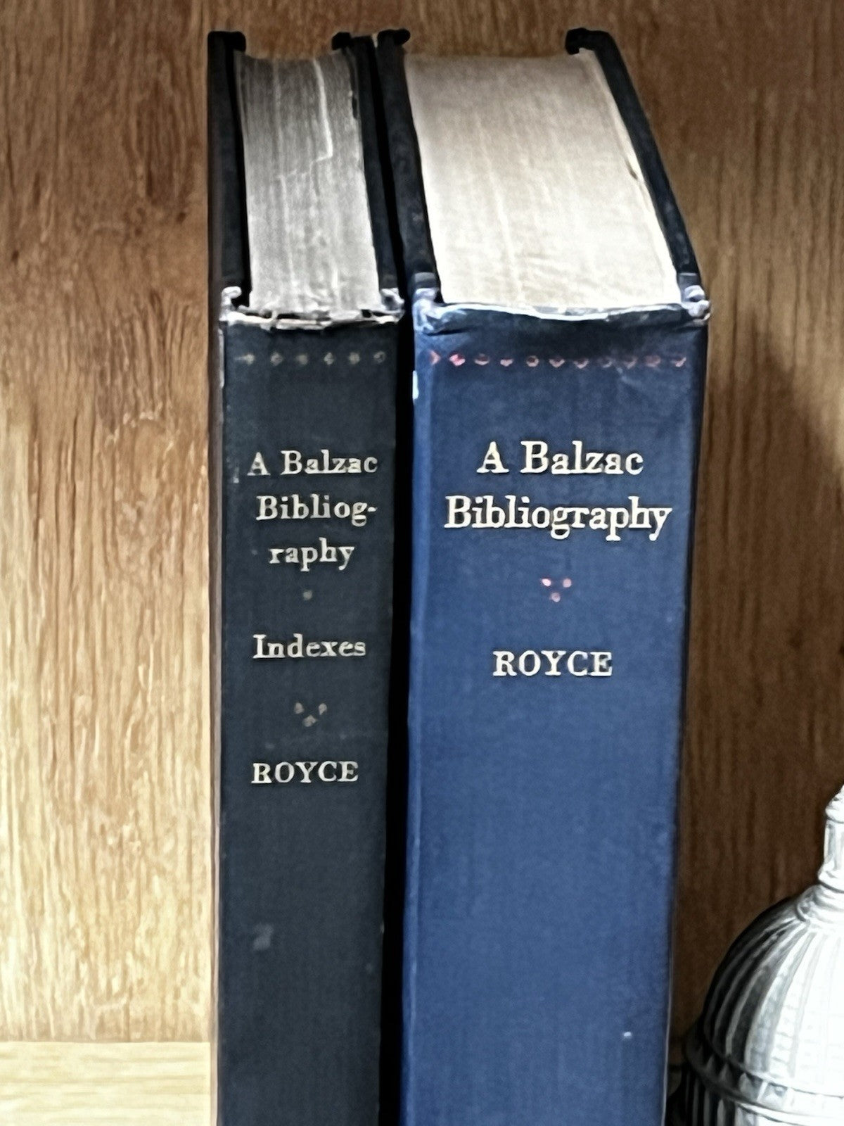 A Balzac Bibliography And Indexes William Royce First Edition 1929 Author Note