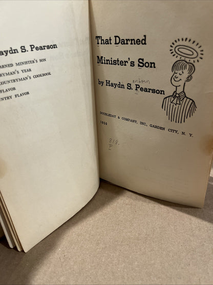 That Darned Minister's Son Haydn Pearson 1950 Doubleday HC Book Rare 1st Edition