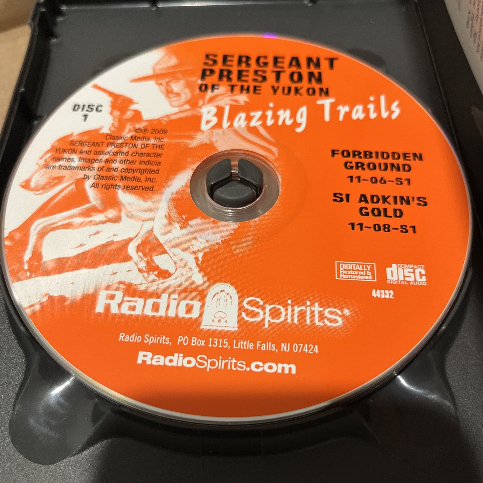 Sergeant Preston Of The Yukon: Blazing Trails. Radio Spirits 12 Episode CD
