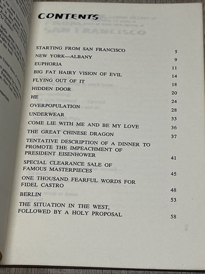 Starting from San Francisco Lawrence Ferlinghetti Paperback Book 1967