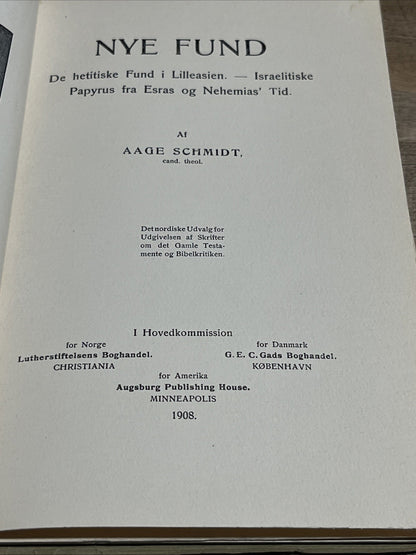 NYE FUND De hetitiske fund i Lilleasien - Israelitiske papyrus fra Esras..1908