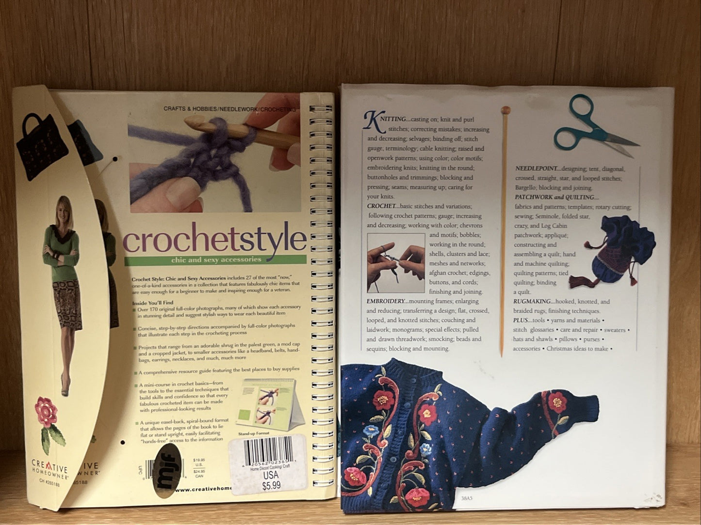 Crochet Style Book And Illustrated Book of Needlecrafts Book Art & Crafts Lot 2