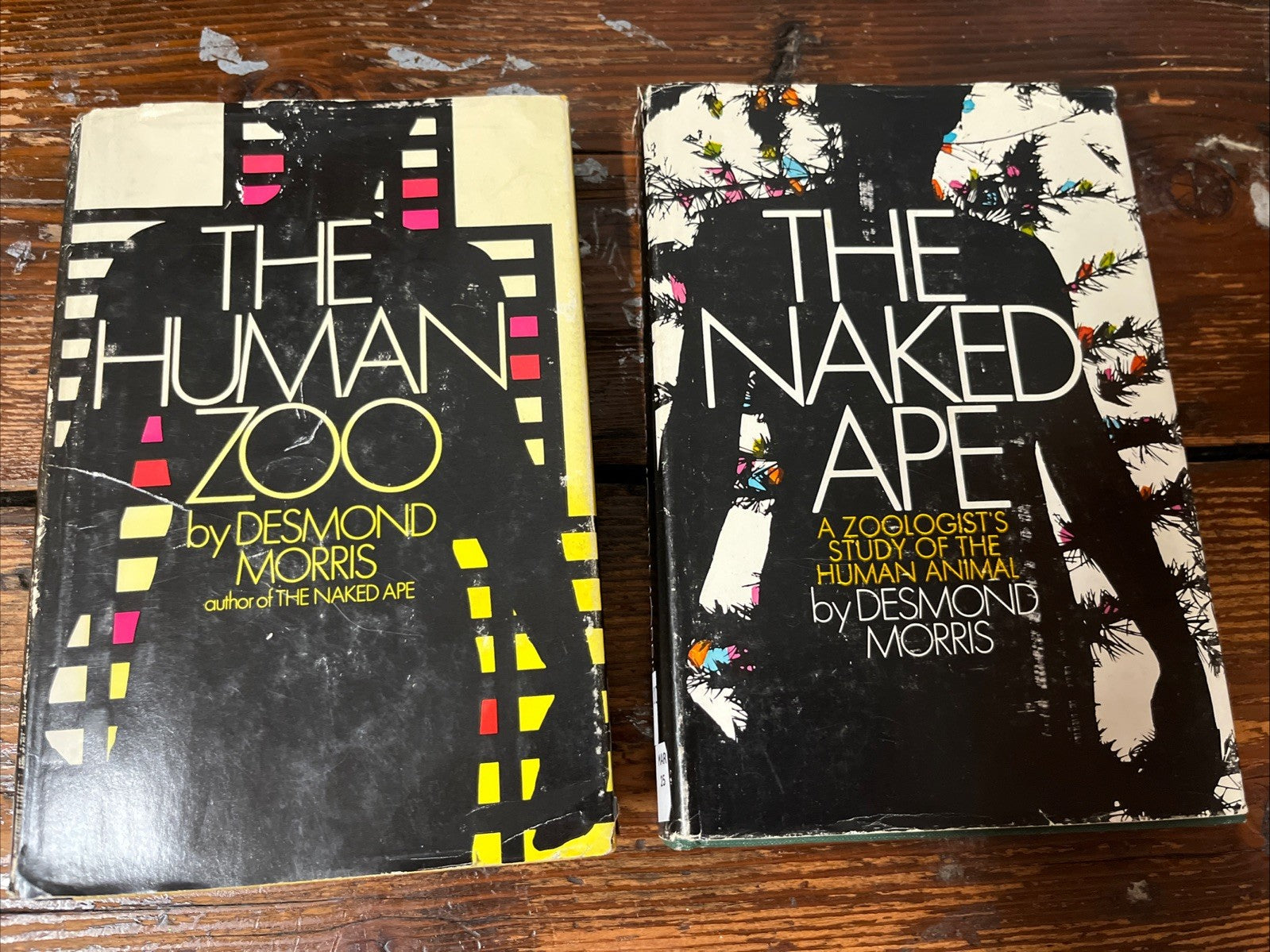 Desmond Morris lot of 2, The Study Of The Human Animal & Naked Ape HB DJ 1st