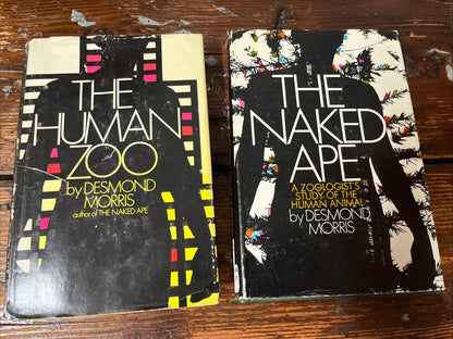 Desmond Morris lot of 2, The Study Of The Human Animal & Naked Ape HB DJ 1st